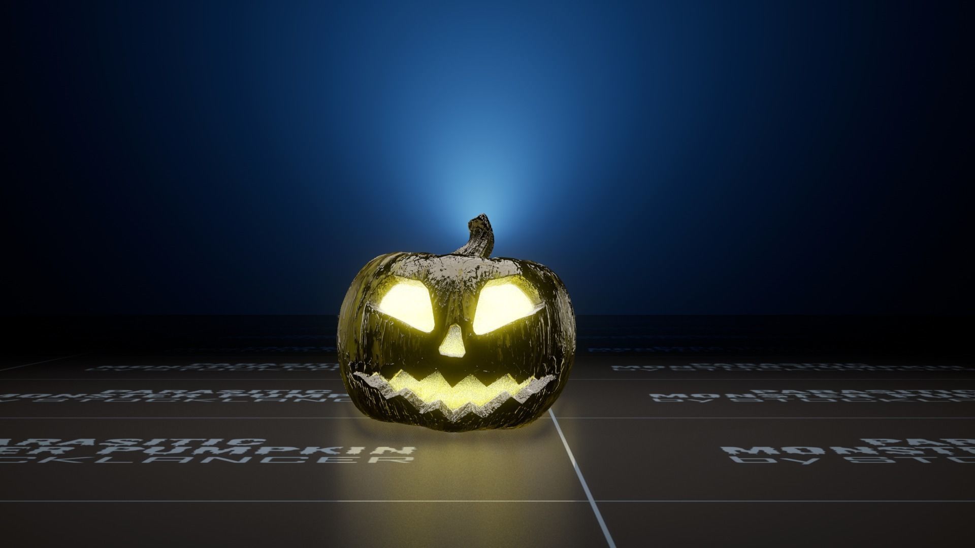 Parasitic Monster Pumpkin for UE Low-poly 3D model_4