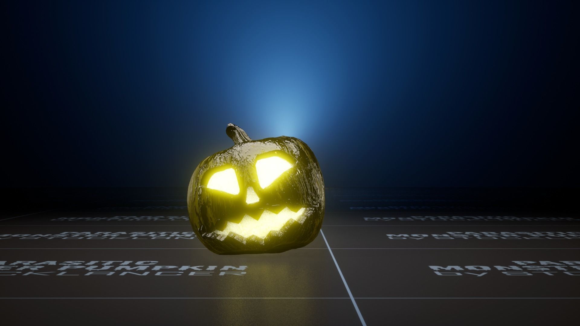 Parasitic Monster Pumpkin for UE Low-poly 3D model_13