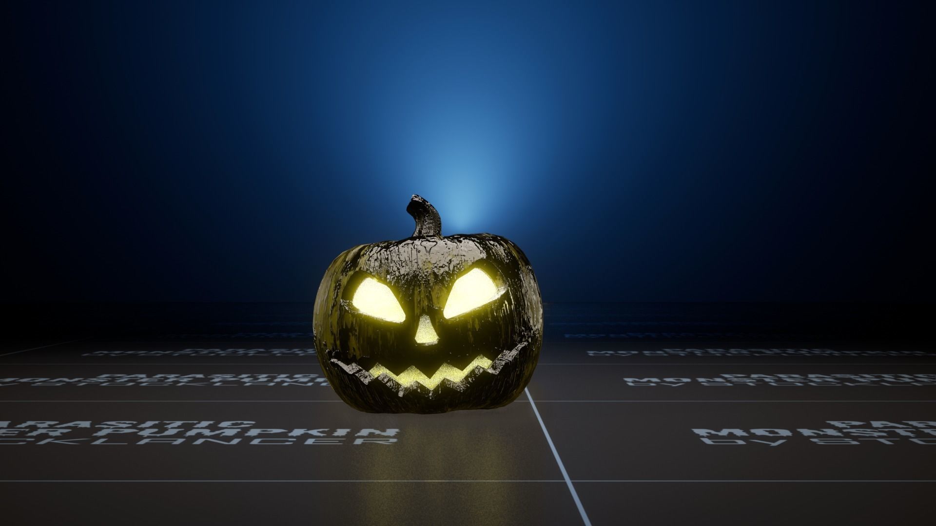 Parasitic Monster Pumpkin for UE Low-poly 3D model_6