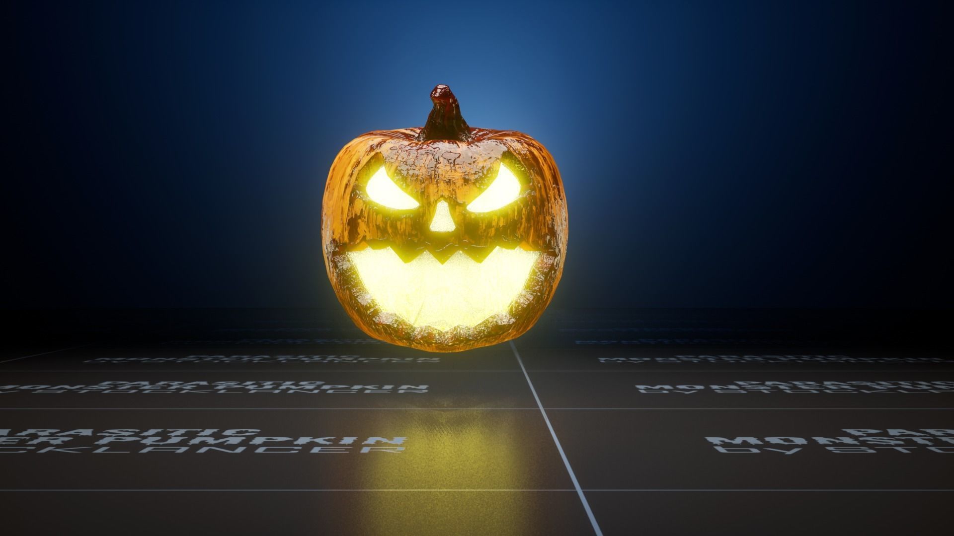 Parasitic Monster Pumpkin for UE Low-poly 3D model_10