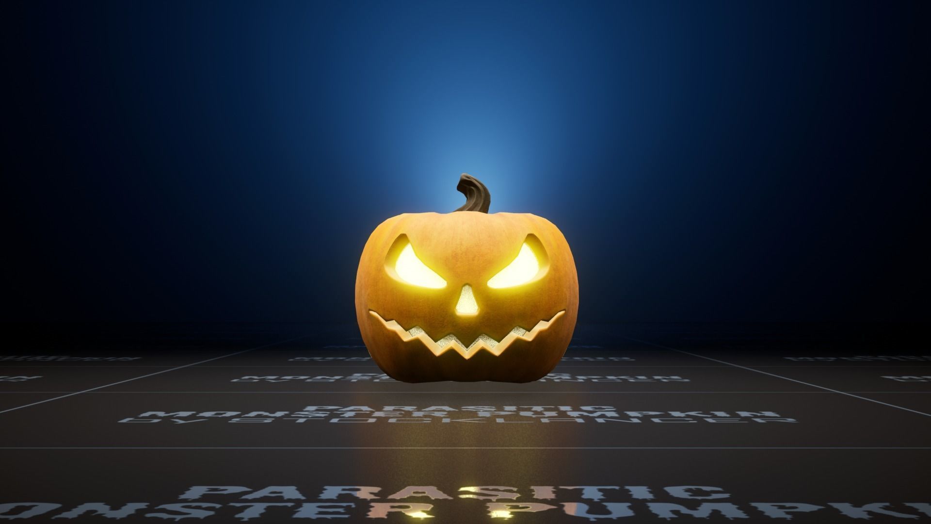 Parasitic Monster Pumpkin for UE Low-poly 3D model_12