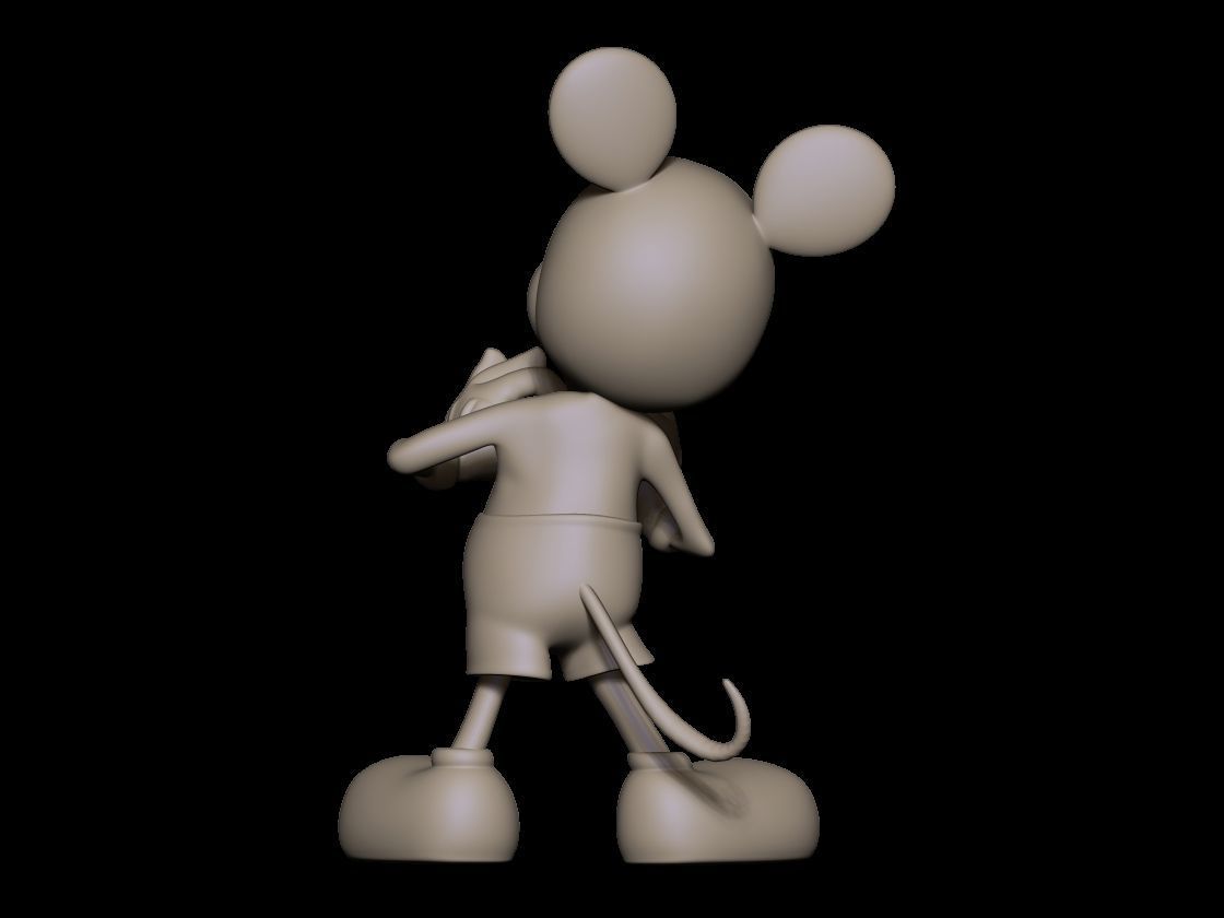 mickey heart 3D print model_2