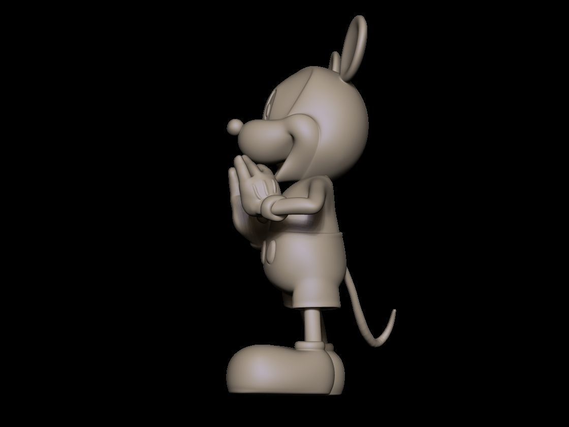 mickey heart 3D print model_1