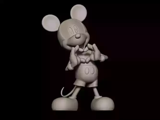 mickey heart 3D print model