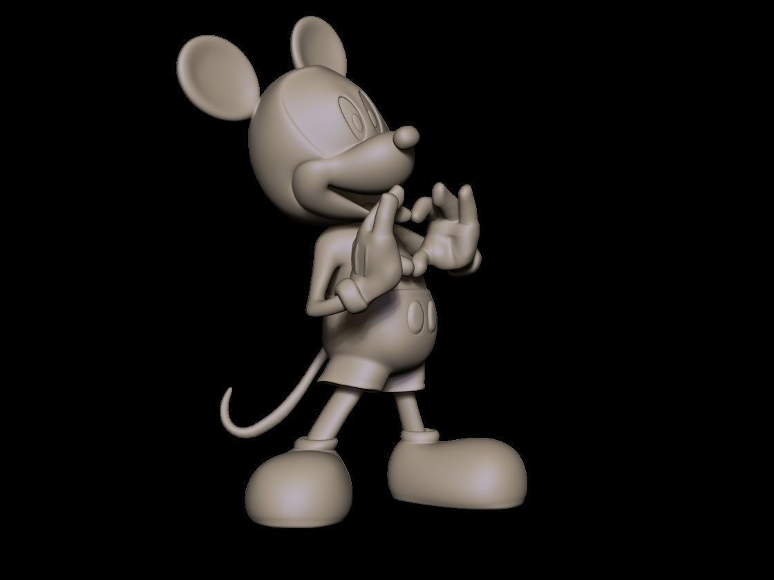 mickey heart 3D print model_5