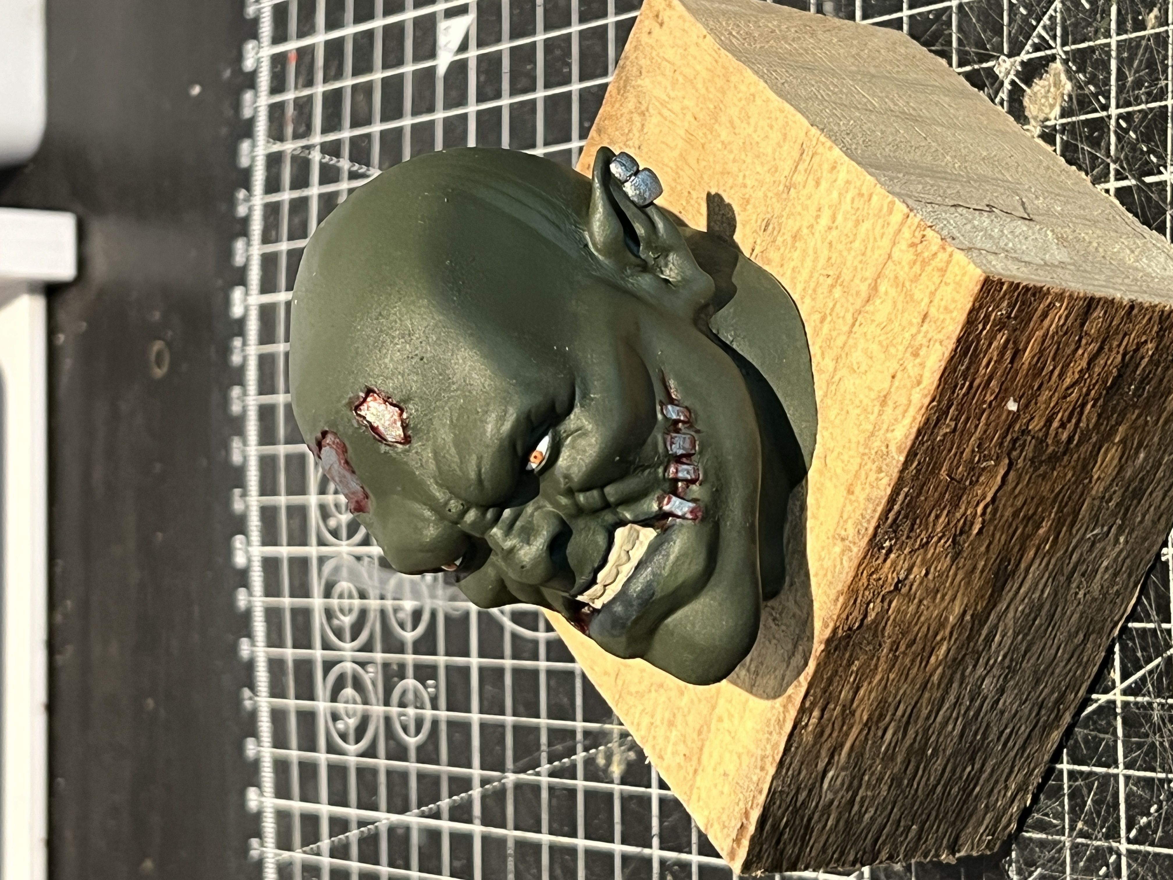Cyborg Orc Head 3D print model_10