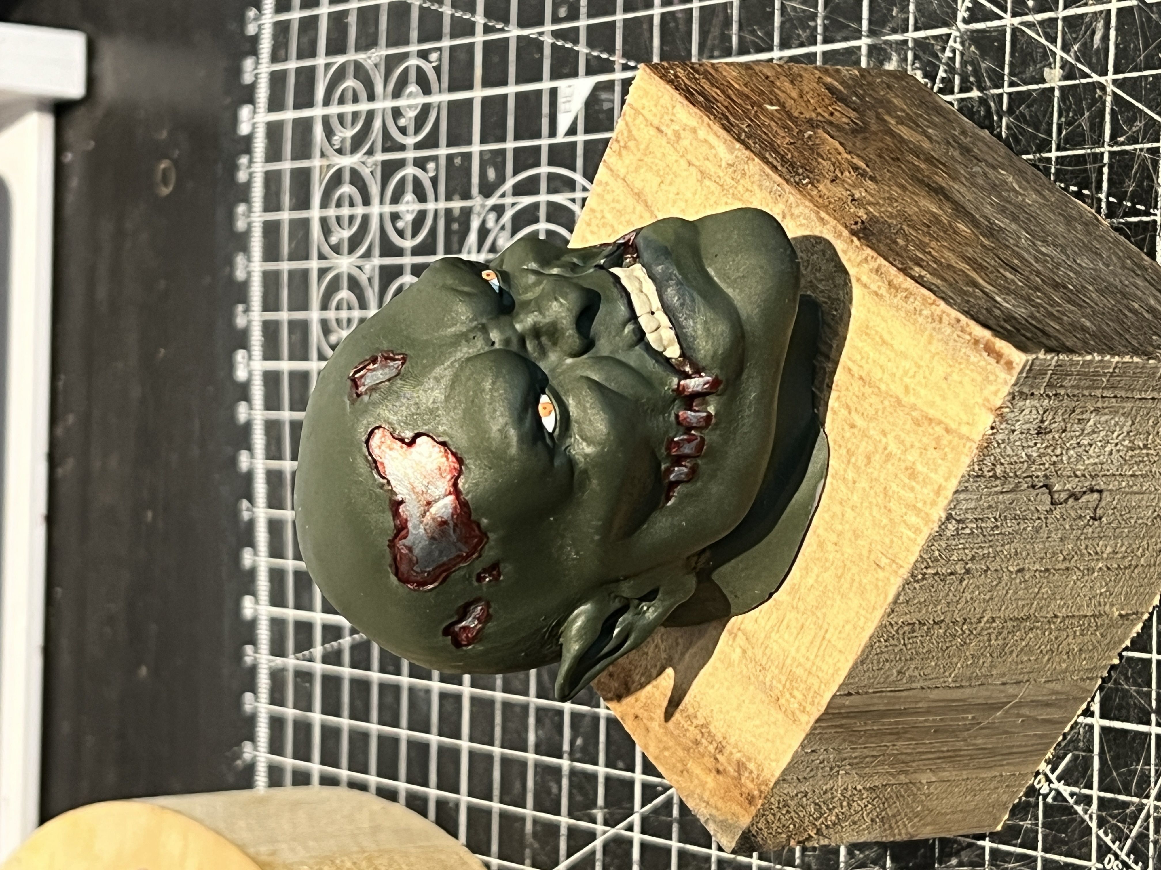 Cyborg Orc Head 3D print model_11