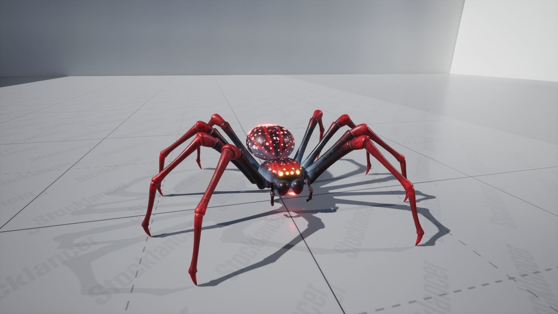 Advanced Spider for UE Low-poly 3D model_3