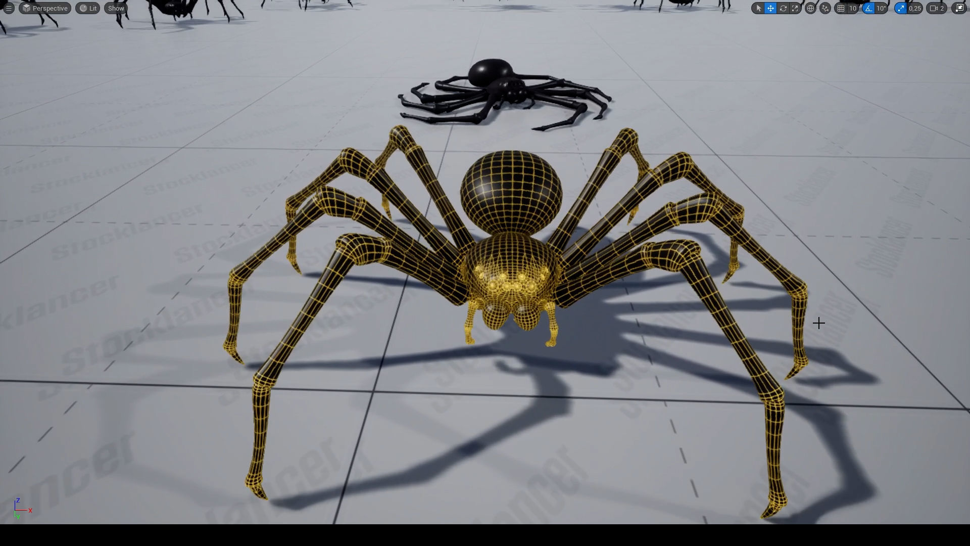 Advanced Spider for UE Low-poly 3D model_10