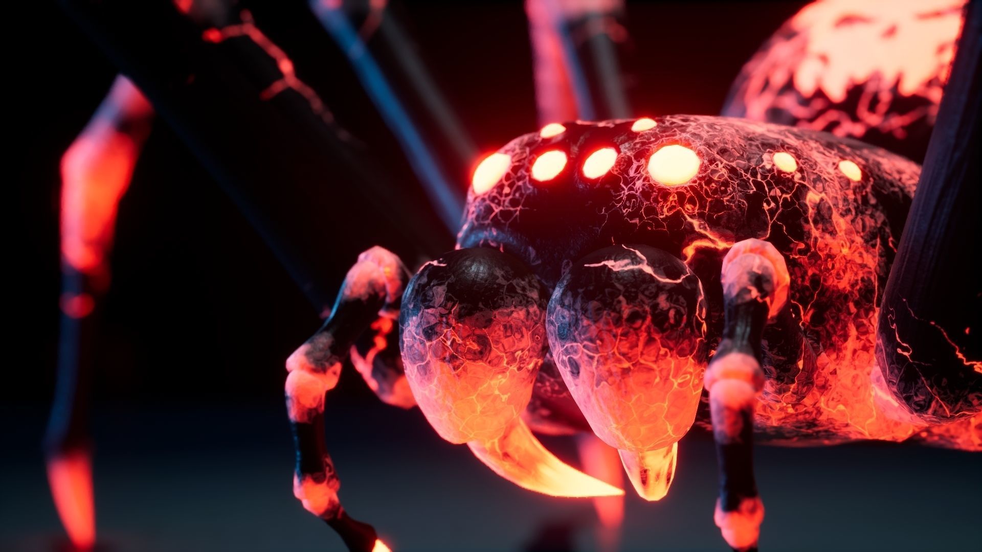 Advanced Spider for UE Low-poly 3D model_2