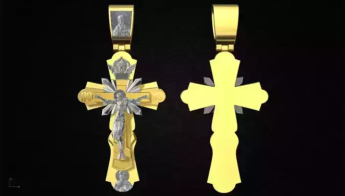Orthodox cross 8 3D print model