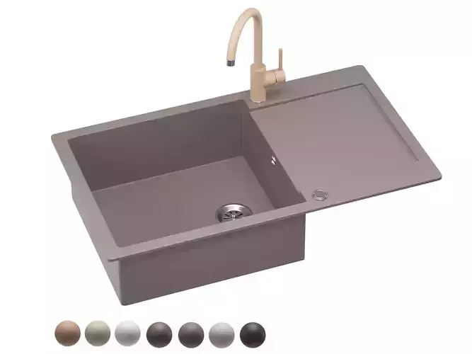 AQUASANITA sink SQT104 AW 3D model