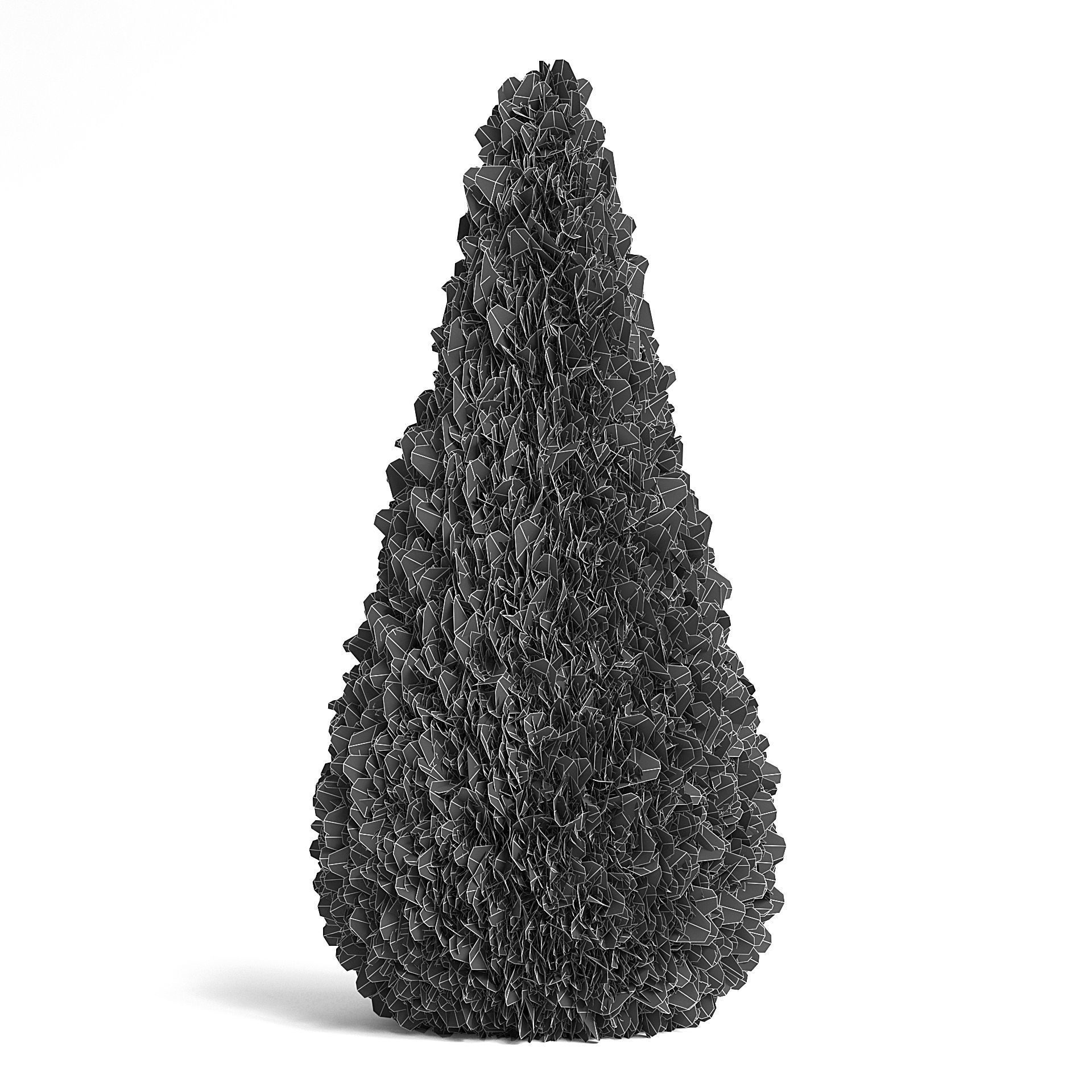 Thuja Shrub VI 3D model_4