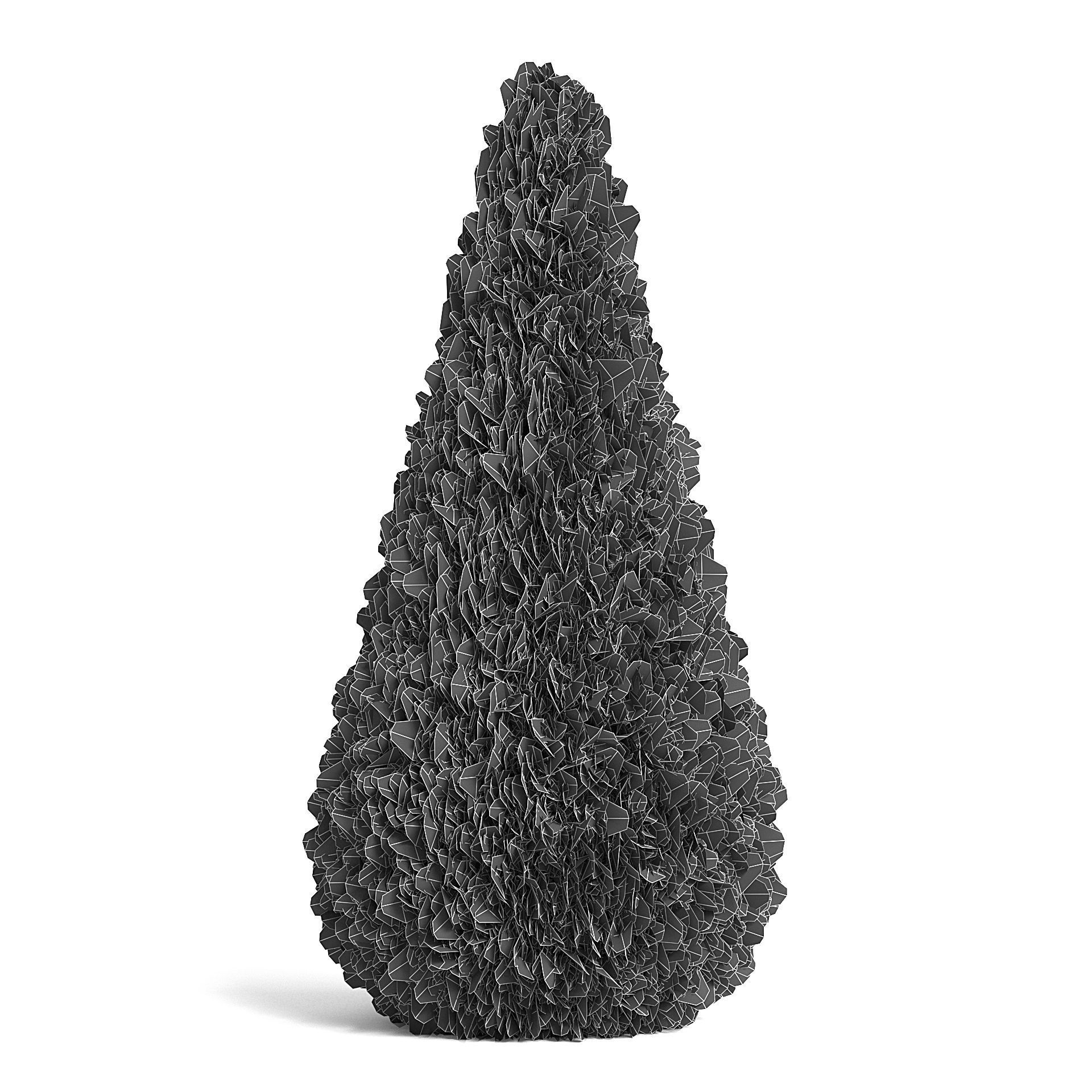 Thuja Shrub VI 3D model_5