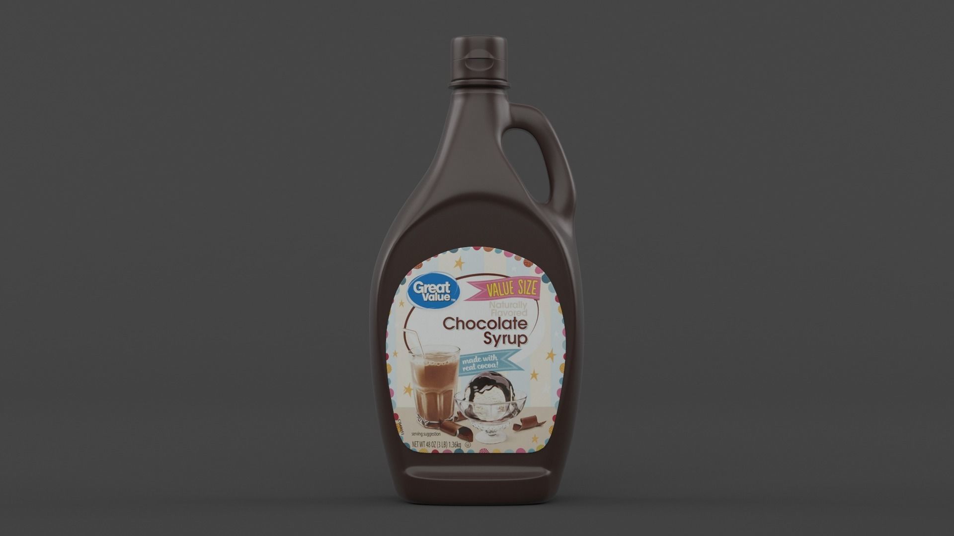 Chocolate Syrup 3D model_1
