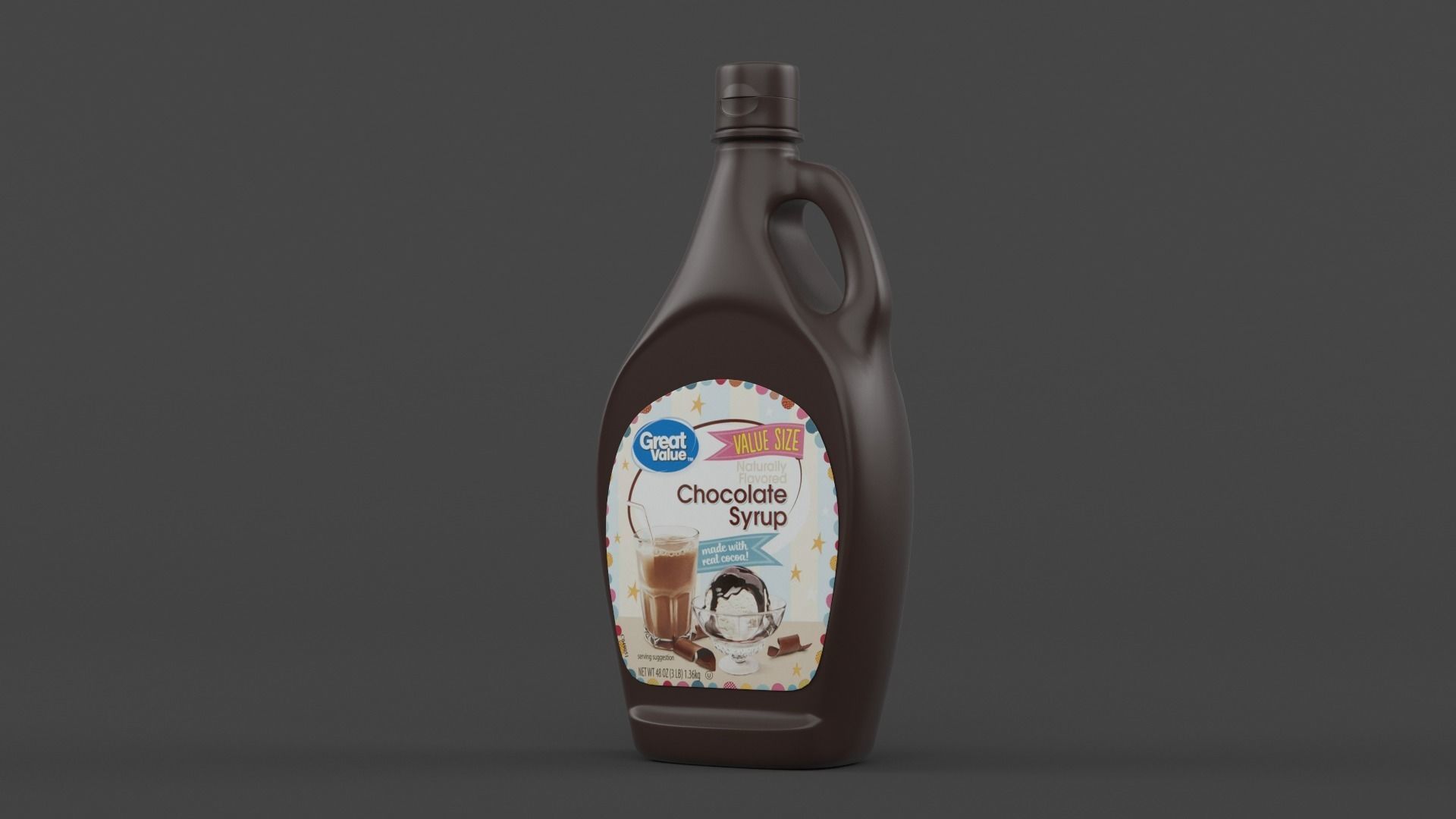 Chocolate Syrup 3D model_4
