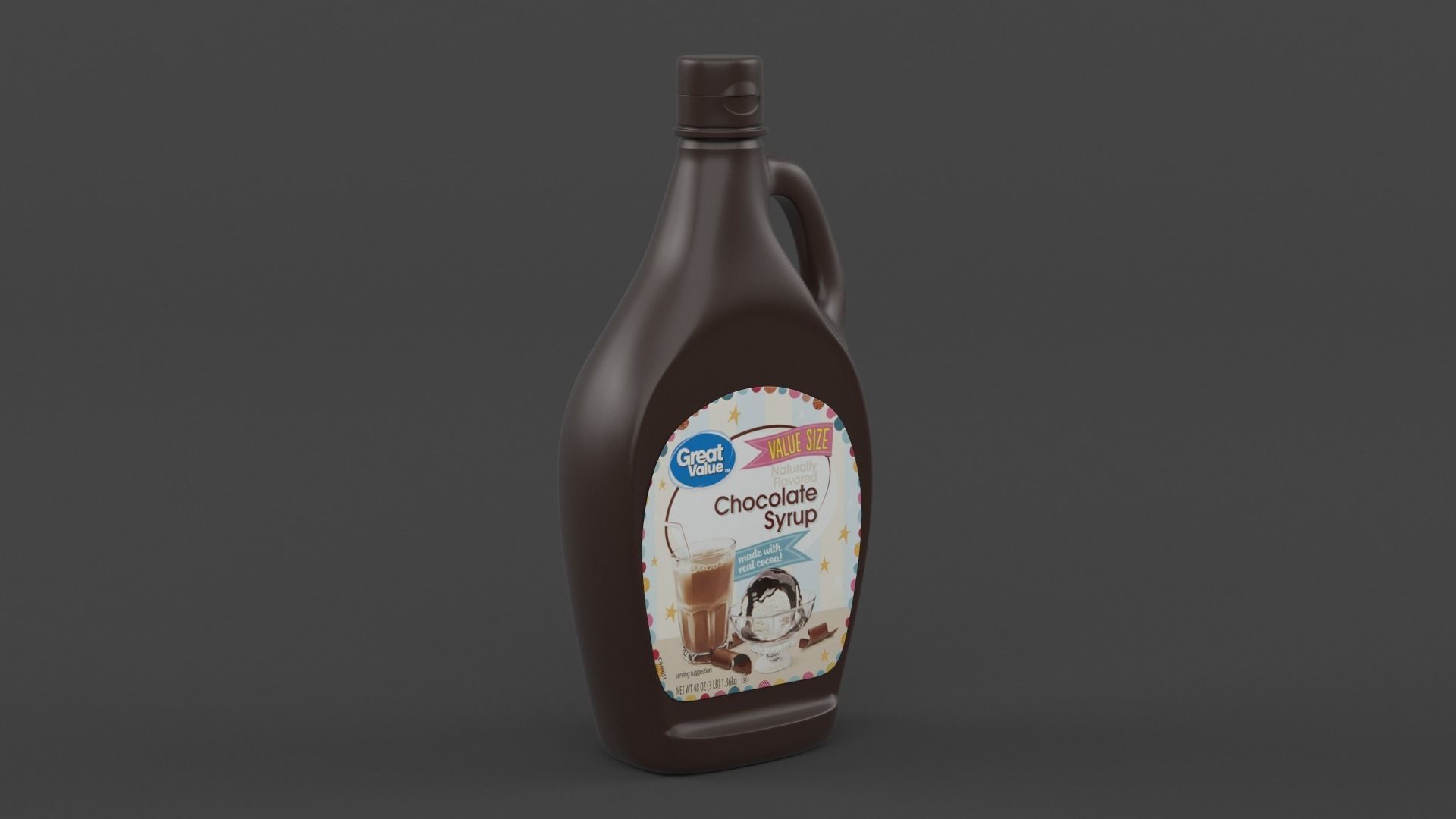 Chocolate Syrup 3D model_3
