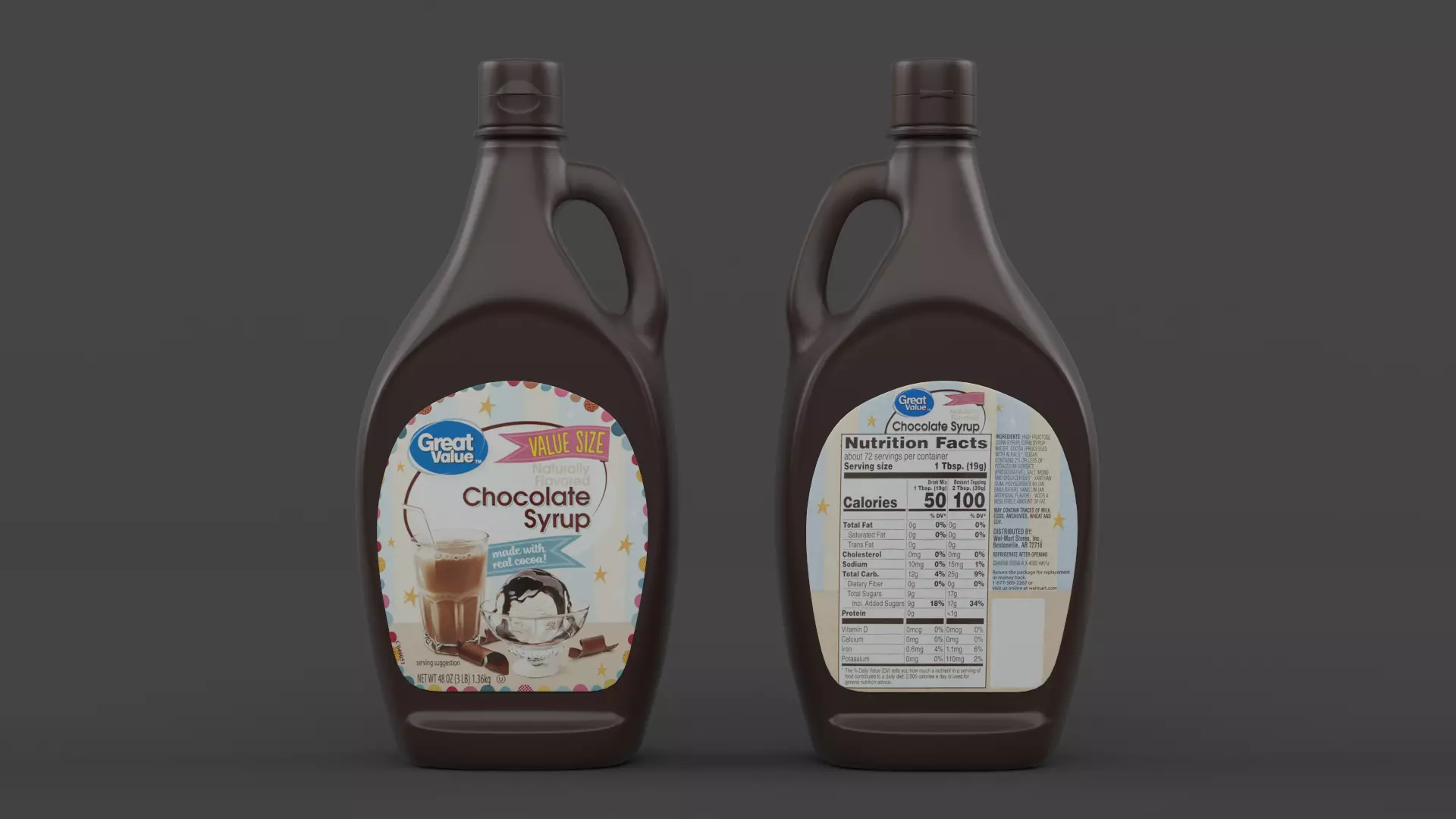 Chocolate Syrup 3D model_0