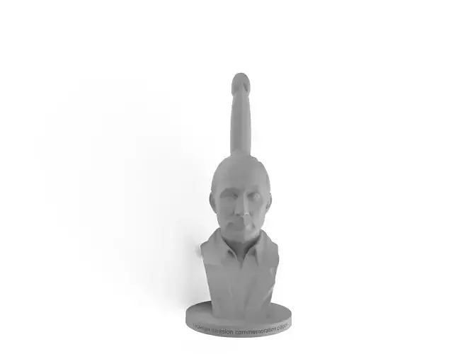 PUTIN DICKHEAD TOILET PAPER HOLDER OR BUST 3D print model