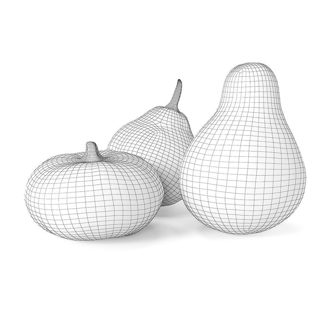 Decorative pumpkins Free 3D model_11