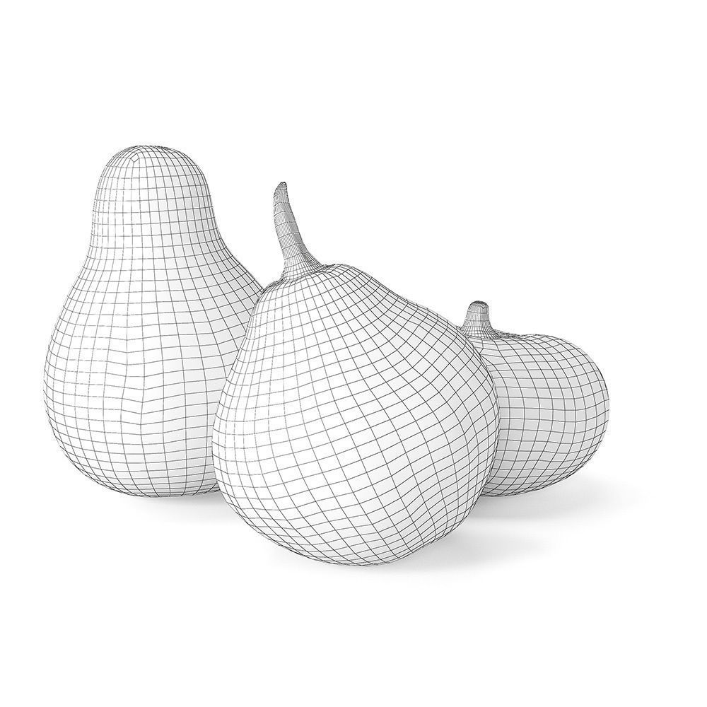 Decorative pumpkins Free 3D model_8