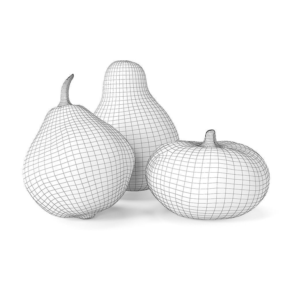 Decorative pumpkins Free 3D model_7