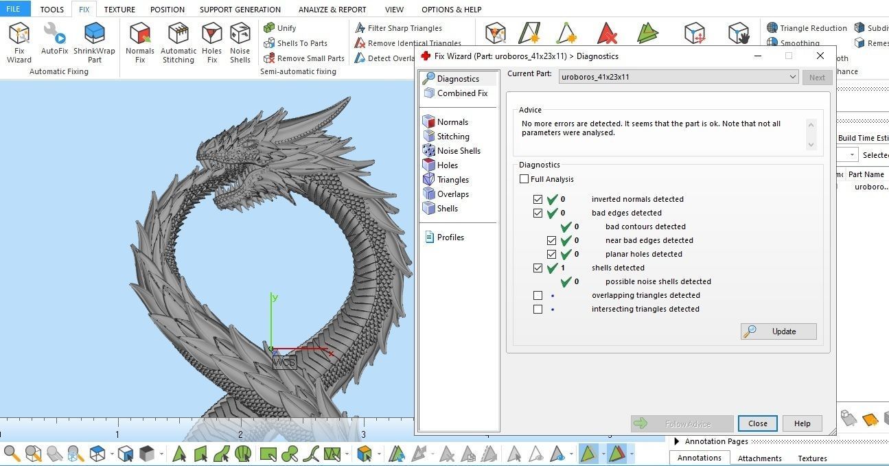 Uroboros Dragon eating its own tail pendant 3D print model_11