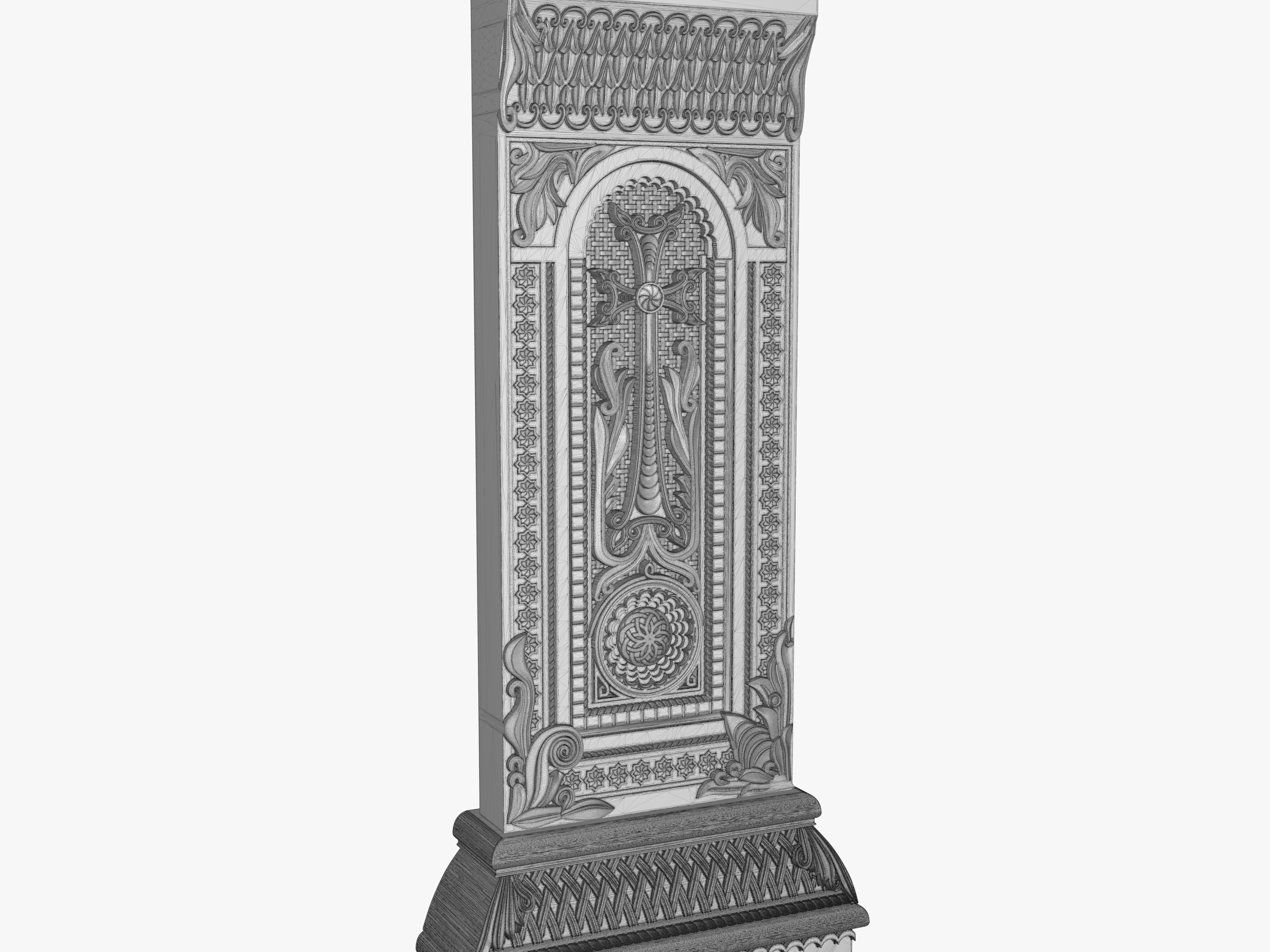 Armenian Cross Haykakan Khachkar 3D print model 3D print model_5