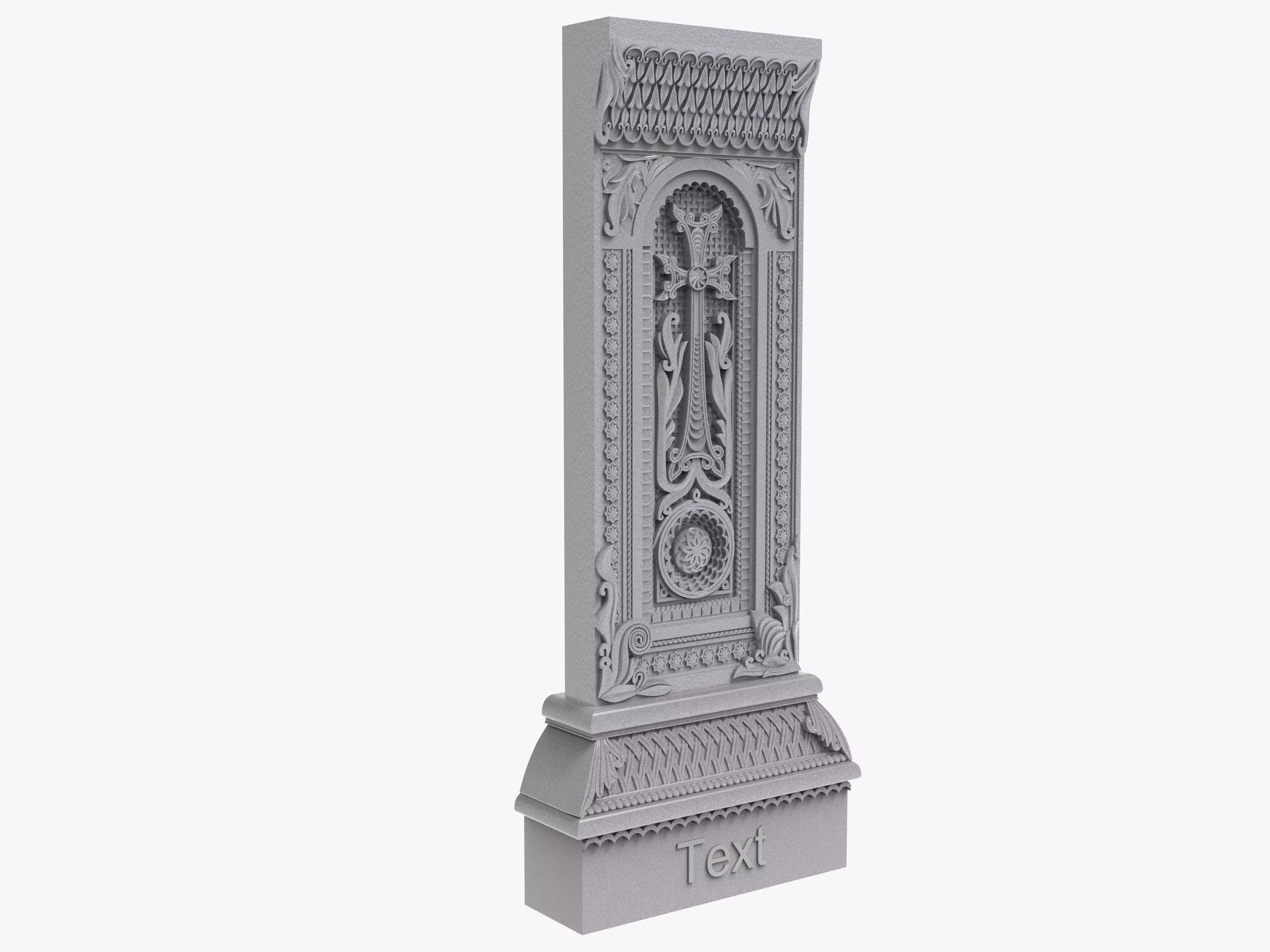 Armenian Cross Haykakan Khachkar 3D print model 3D print model_0