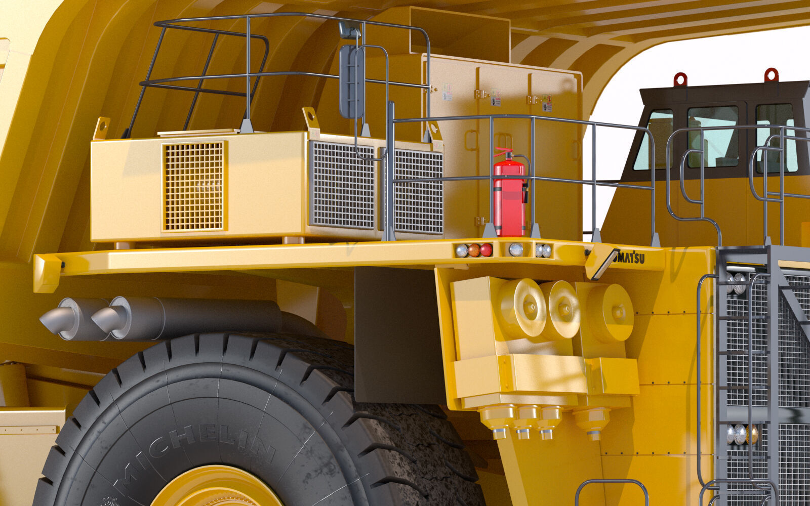Komatsu 930E 3D model_9