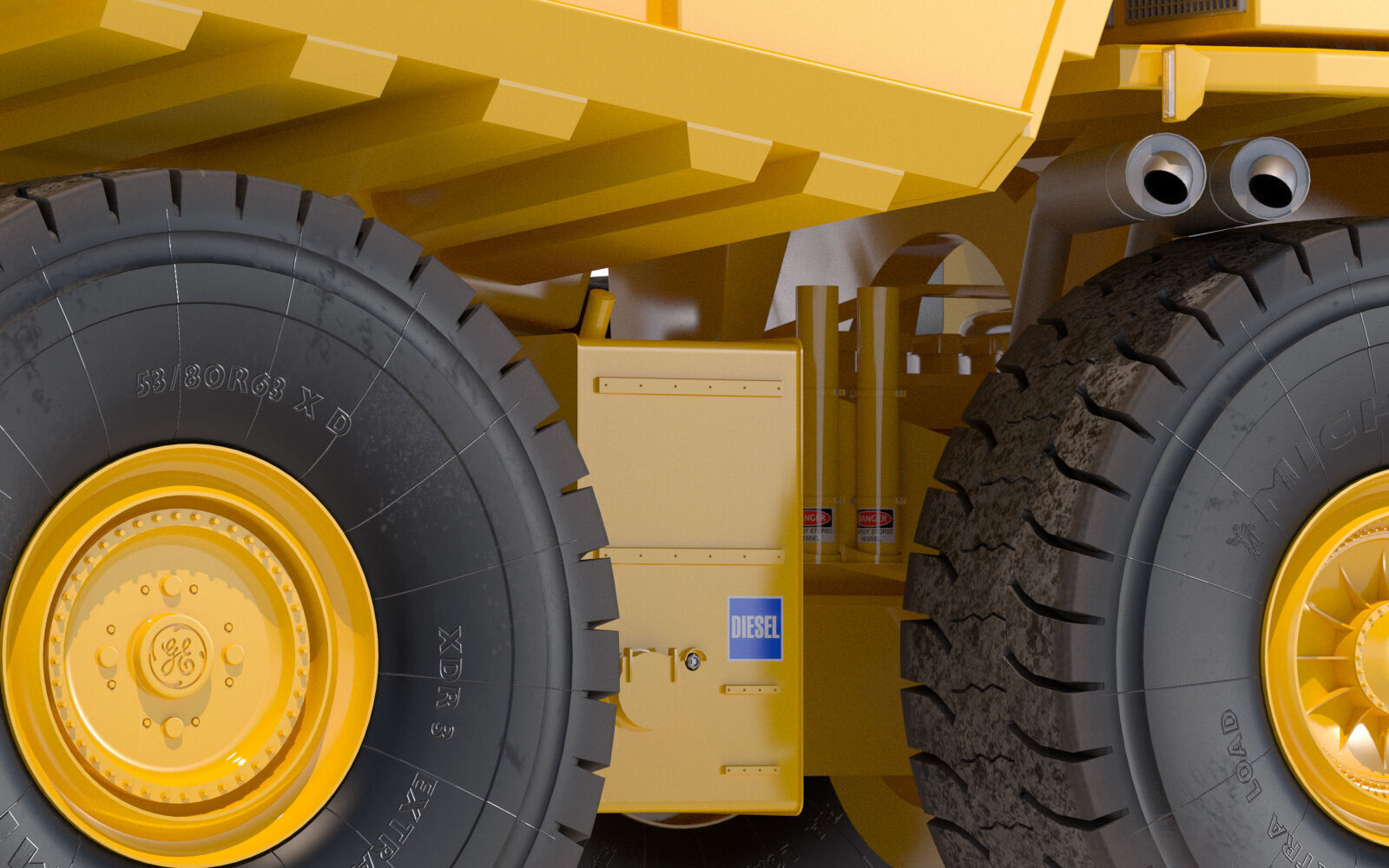 Komatsu 930E 3D model_12