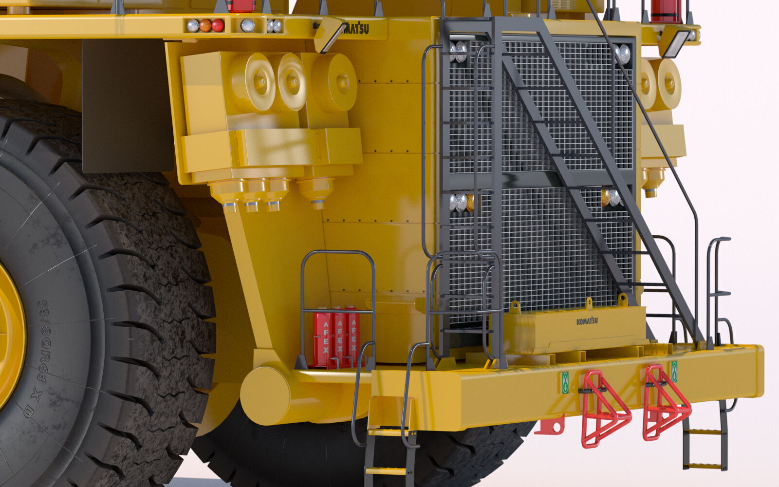 Komatsu 930E 3D model_14