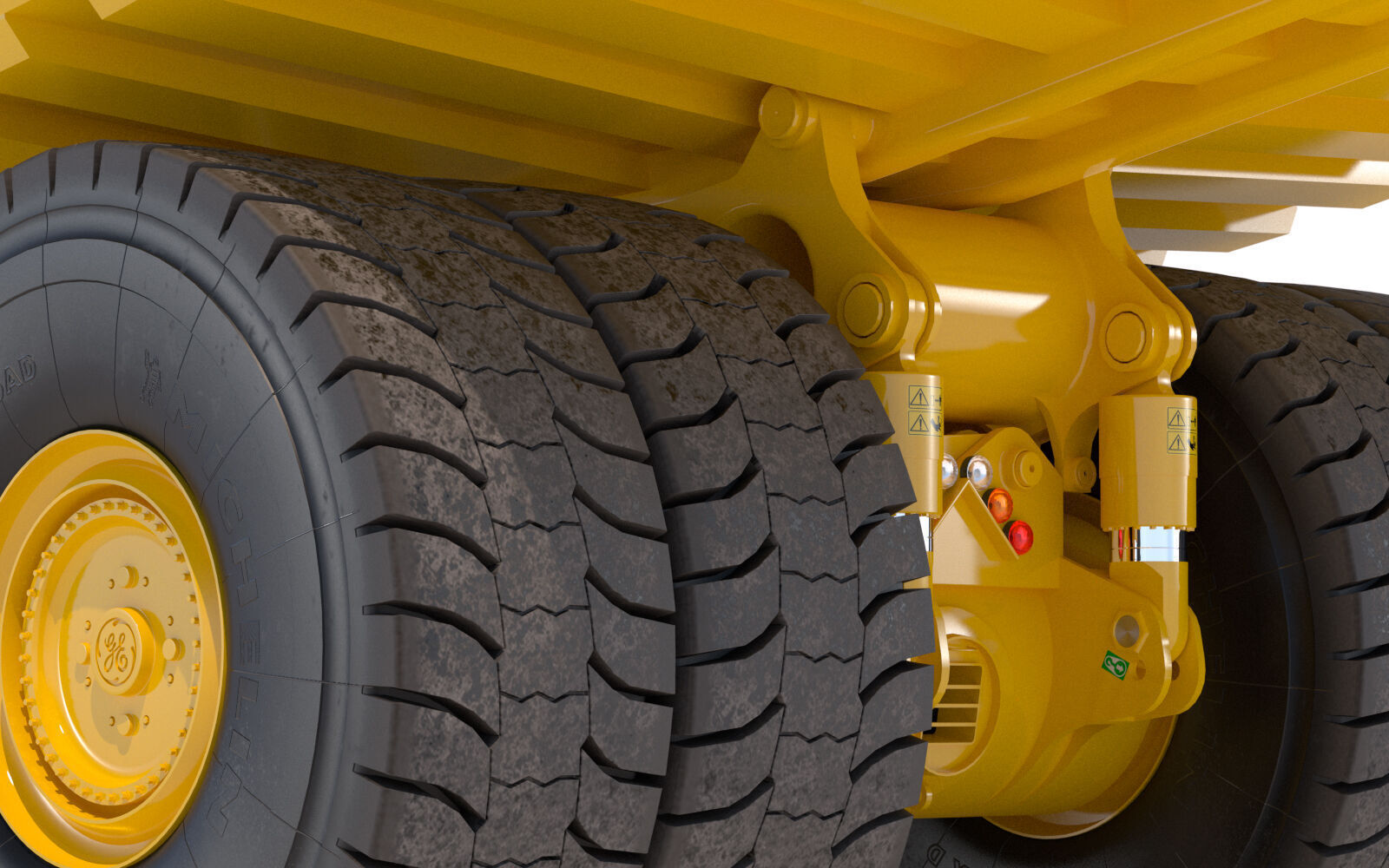 Komatsu 930E 3D model_11