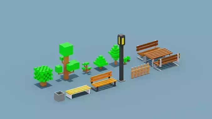 Isometric City Elements