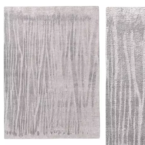 CORDON HAND-KNOTTED WOOL and SILK RUG