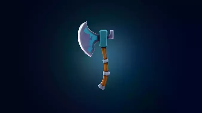 Stylized Battle Axe Handpainted - RPG Low-poly 3D model VR - AR  Low-poly 3D model Stylized Battle Axe Handpainted - RPG Low-poly 3D model VR - AR  Low-poly 3D model