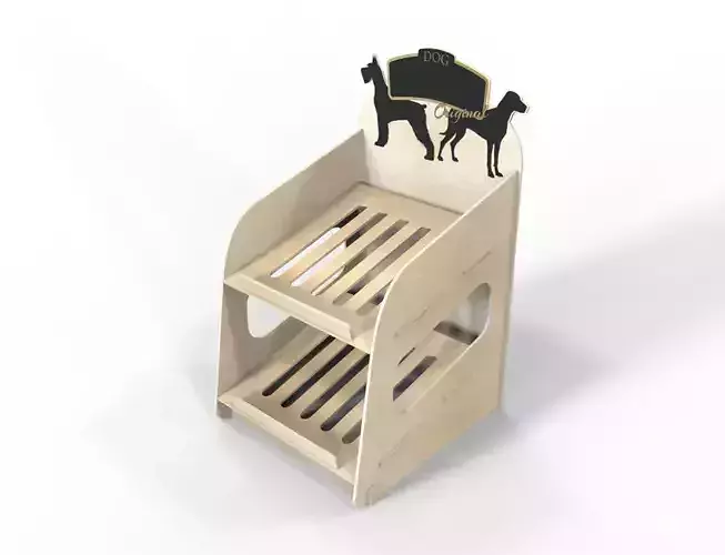 Plywood Display POS for dog food 