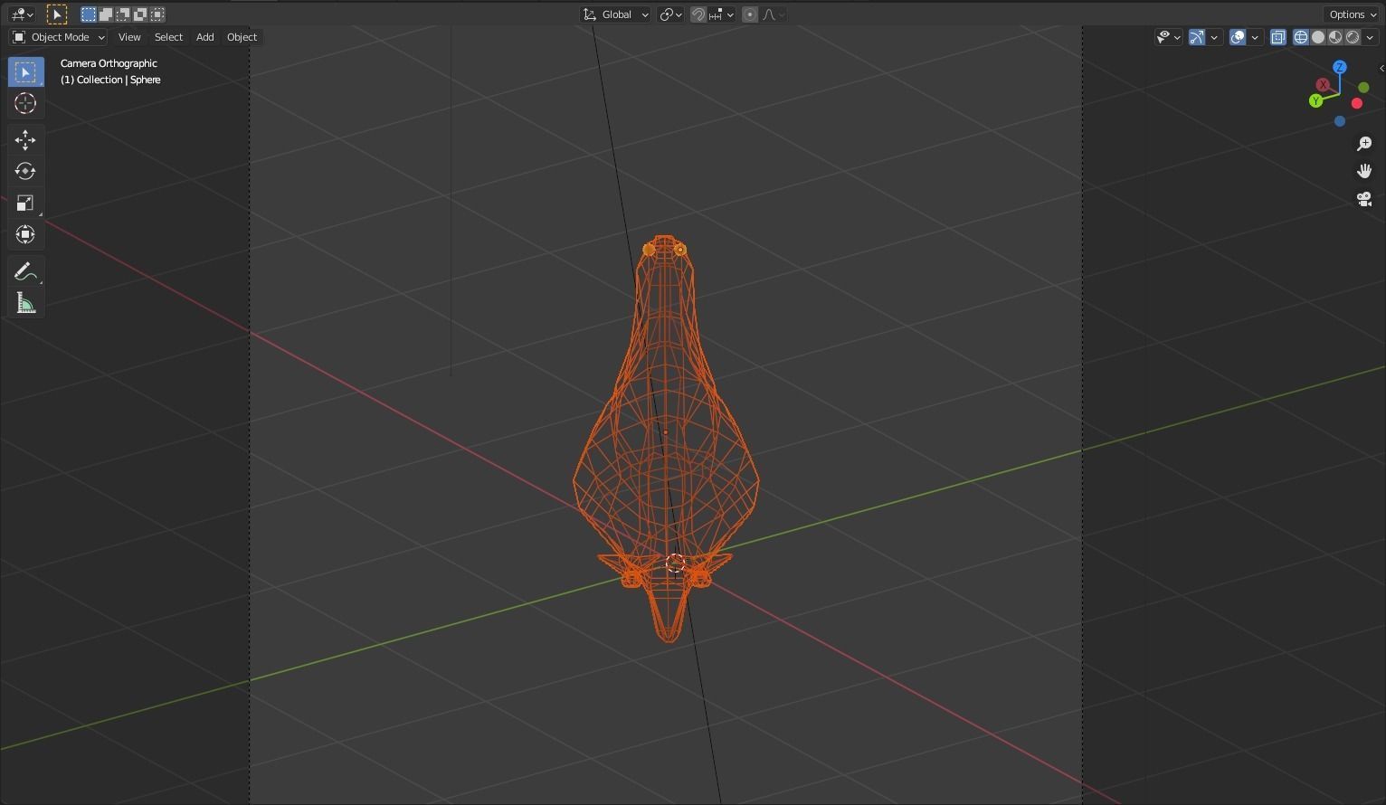Ardenna grisea Low-poly 3D model_6