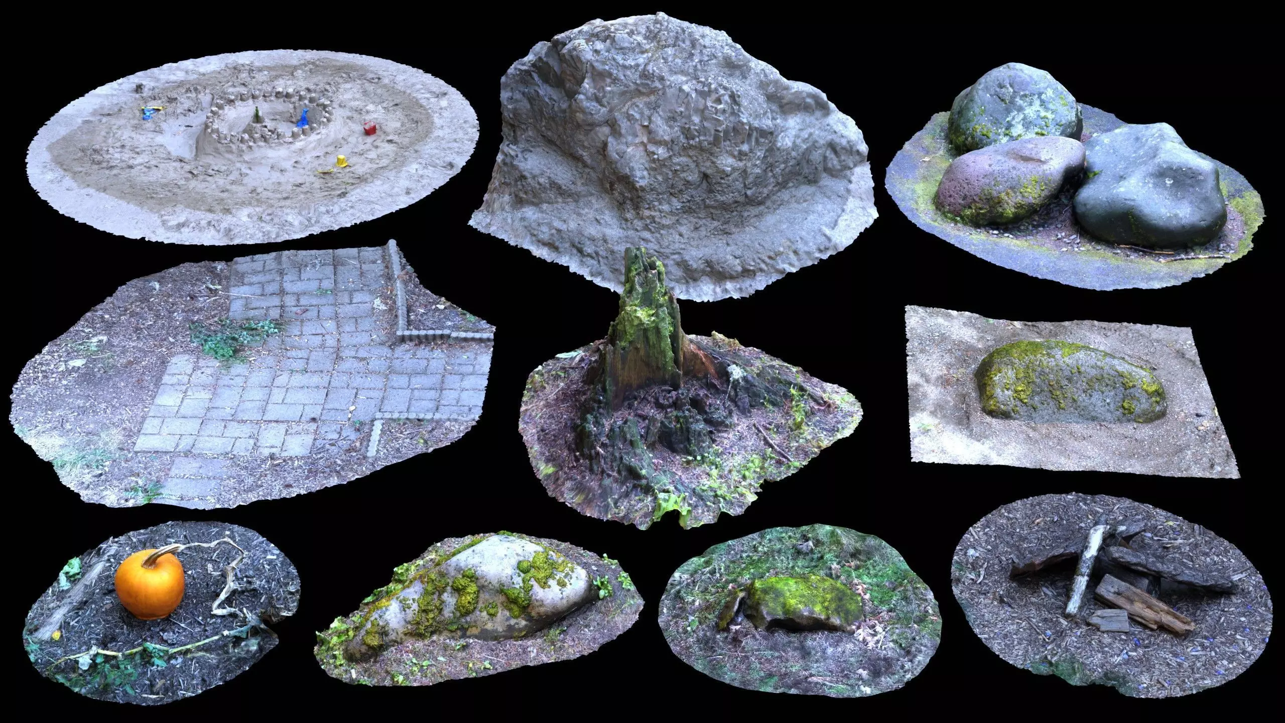 Photoscanned Nature-10 Assets 3D model
