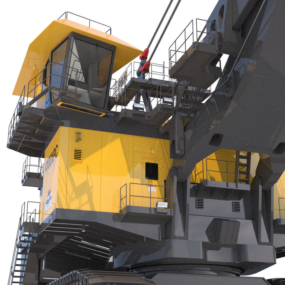 Rope Shovel P H 4100XPC 3D model_13