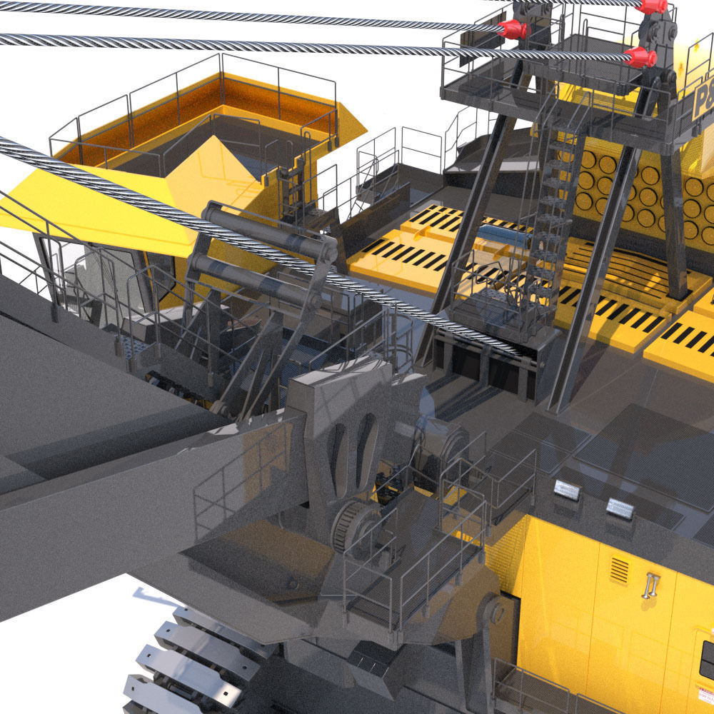 Rope Shovel P H 4100XPC 3D model_14