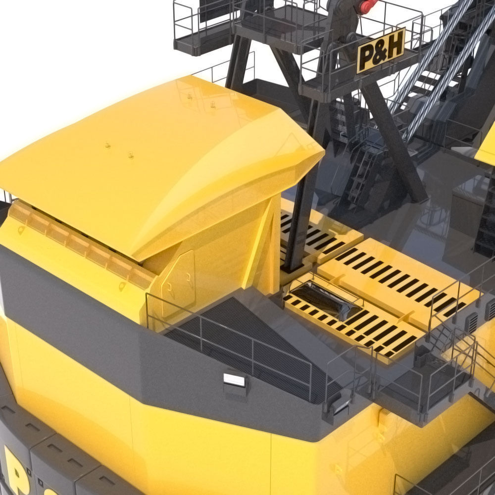 Rope Shovel P H 4100XPC 3D model_10