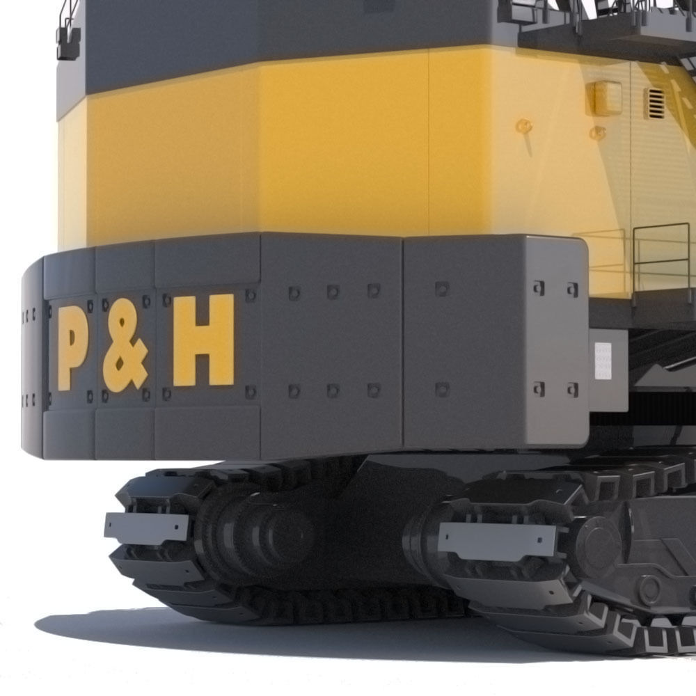 Rope Shovel P H 4100XPC 3D model_9