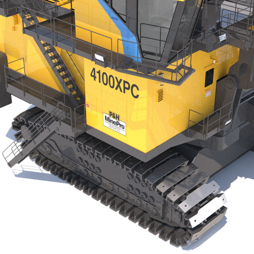 Rope Shovel P H 4100XPC 3D model_11