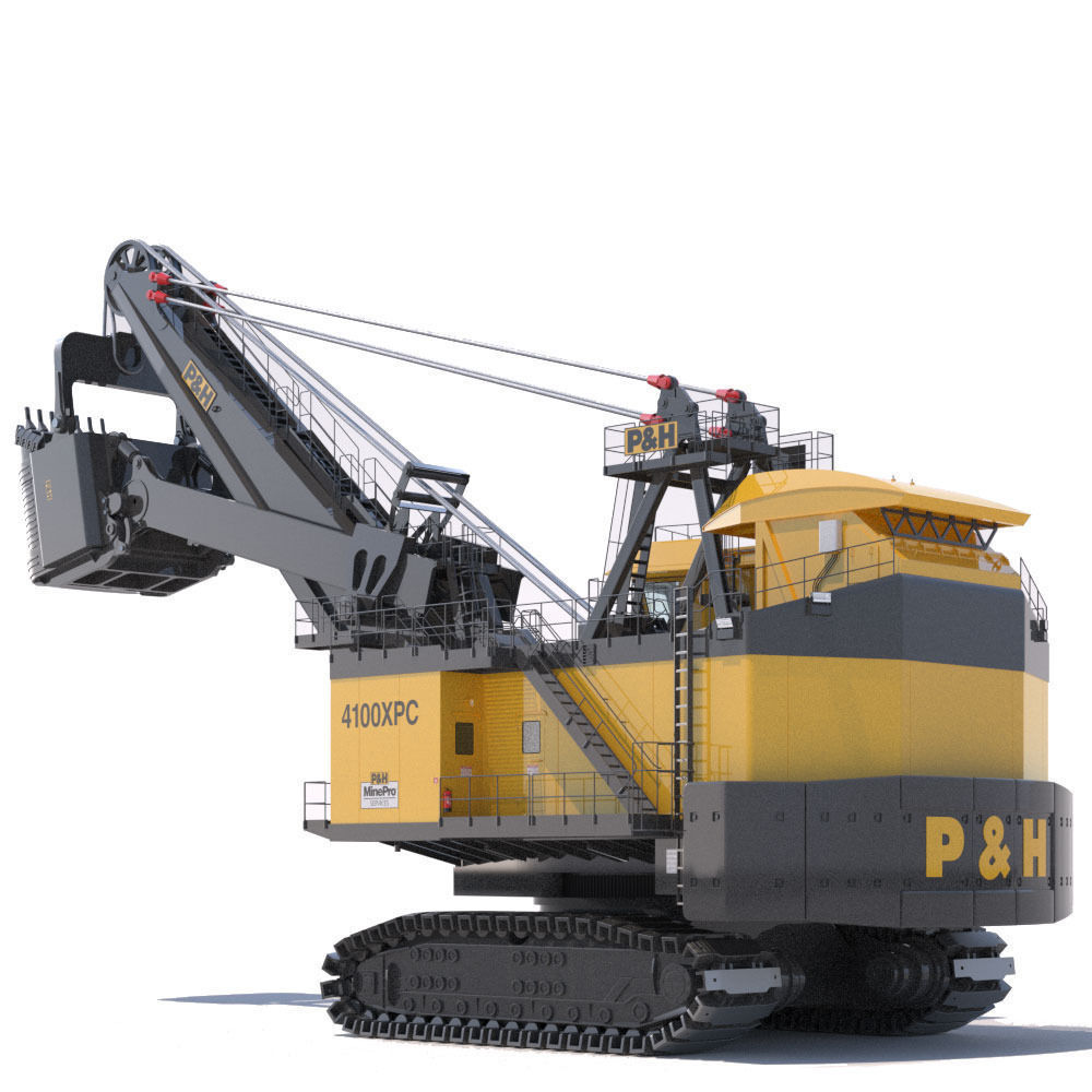 Rope Shovel P H 4100XPC 3D model_4