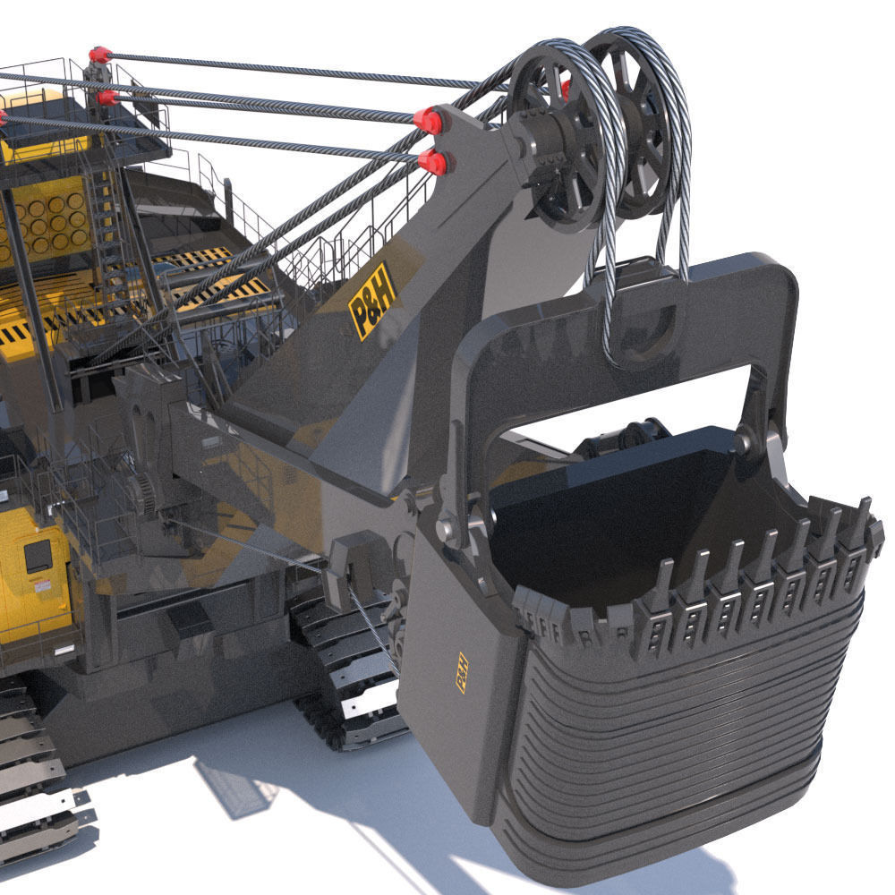 Rope Shovel P H 4100XPC 3D model_17