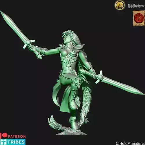 wood elf bladedancer lord 2 3D print model