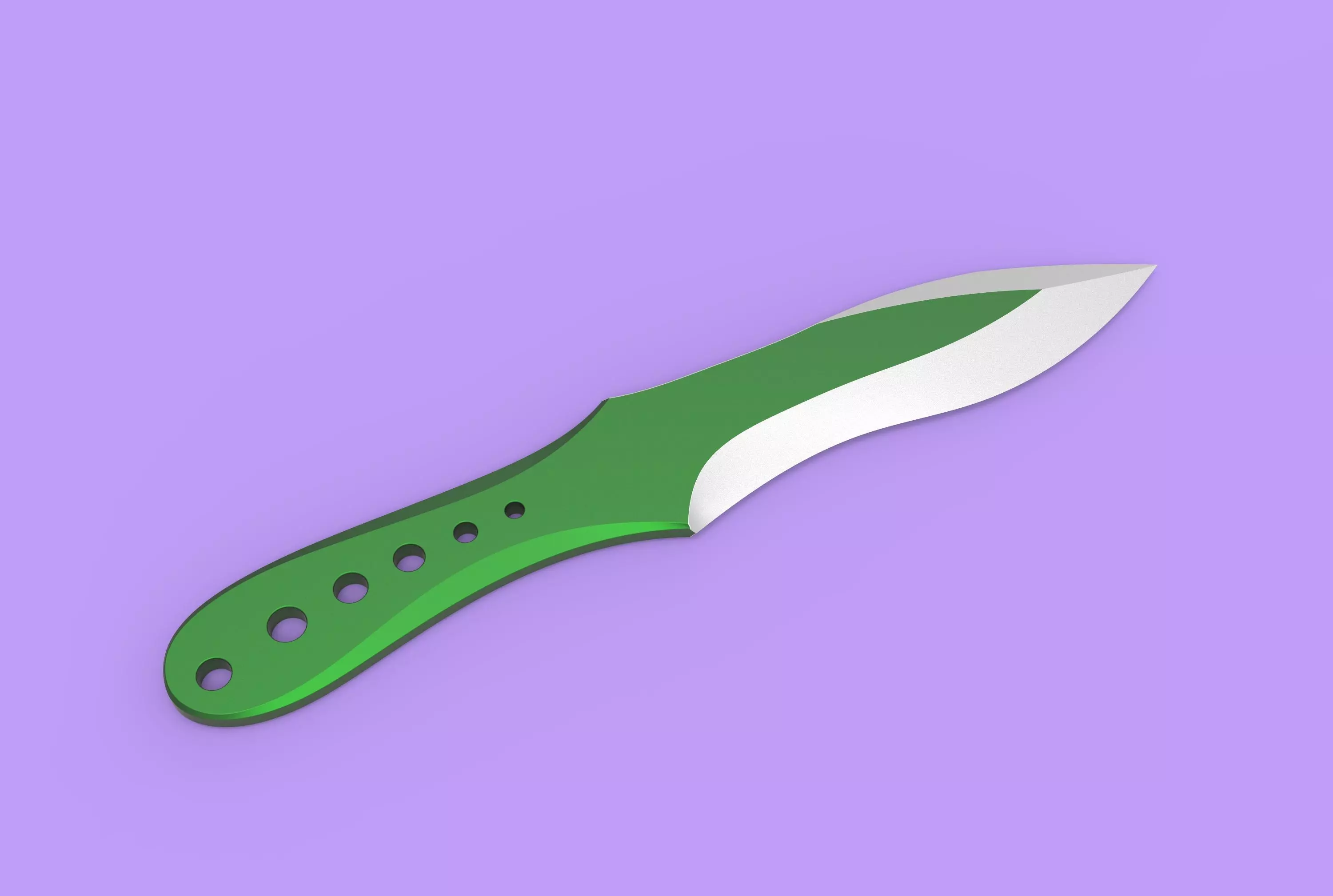 Throwing knife 3D print model