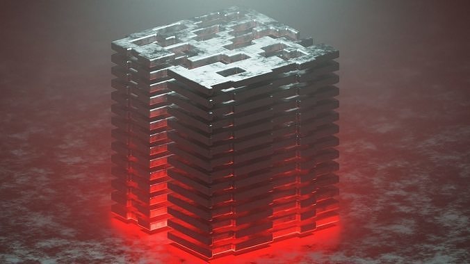 sci fi building ducky 3d remake 3D model