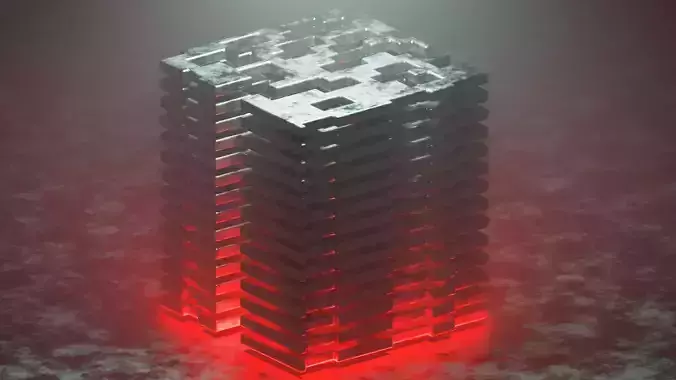 sci fi building ducky 3d remake